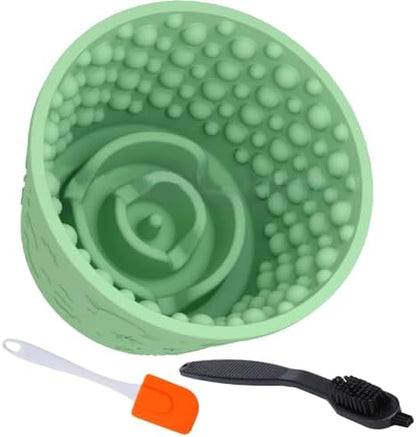 Dog Lick Bowl,Anxiety Relief Non-Slip Silicone Treat Bowl,Durable Anti-Choking Long-Lasting Enrichment Slow Feeder Licking Mat for Small Medium Large Breed,Freezable BPA Free Silicone Dishwasher Safe by SMARTTAIL