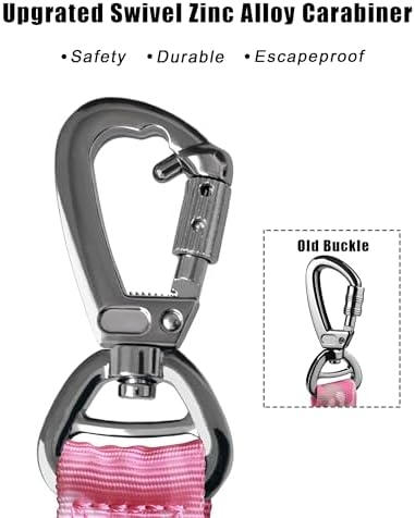 Hotsky Tactical Bungee Shock Absorbing No Pull Dog Leash,Pink Camo,4-6FT - Image 5