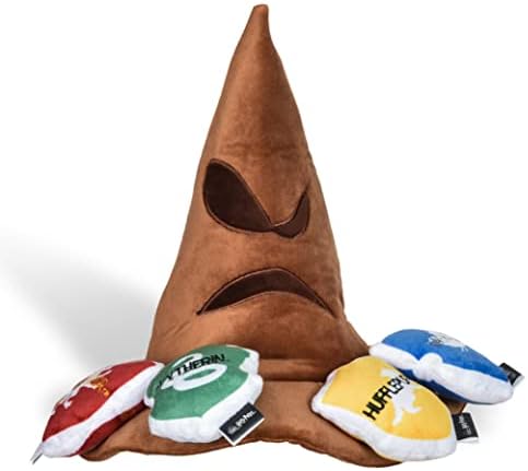 Harry Potter Sorting Hat Plush Burrow Dog Toy with Crinkle, 10 Inch by HarryPotter