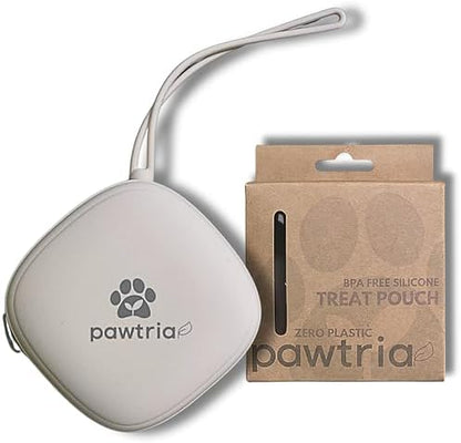 Pawtria BPA Free Silicone Dog Treat Pouch, Matte Cream by Unknown