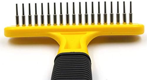 Pet Republique Dog Dematting Comb Rake – Undercoat Mat Brush - Knot out for Dogs, Cats, Rabbits, Any Long Haired Breed Pets - Undercoat Rake Design - Image 2