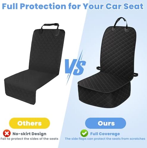 ELONGRIVER Dog Car Seat Covers, Waterproof Front Seat Cover - Image 5