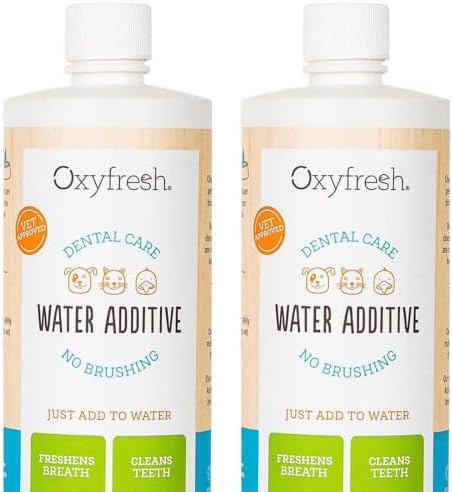 Oxyfresh Premium Pet Dental Care Solution Pet Water Additive – No Brushing by Oxyfresh