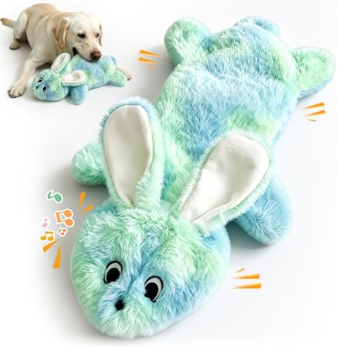 Fuufome Squeaky No Stuffing Dog Chew Toy, Interactive Crinkle Toy for Dogs by Fuufome