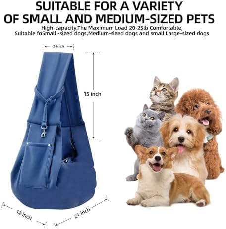 Dog and Cats Carrier Sling, Puppy Small Pet Carrier with Storage Pocket - Image 5