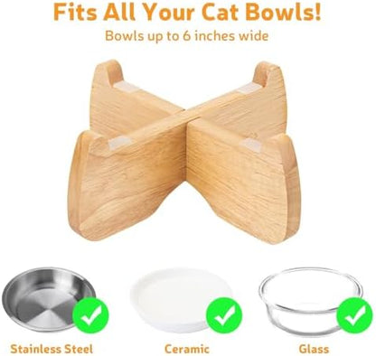 Elevated Cat Bowl Stand 6.1" Diameter 3.5" High with Non-Slip Pads - Image 5