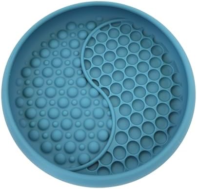 YAMI Dog Lick Bowl, Lick Mat for Dogs, Wet Food Cat Slow Feeder, Freeze Bowl, Enrichment & Puzzle Toy for Anxiety Relief, Food-Grade Silicone, Suction Cups, Dishwasher Fit, for All Breed (Dark Teal) - Image 2