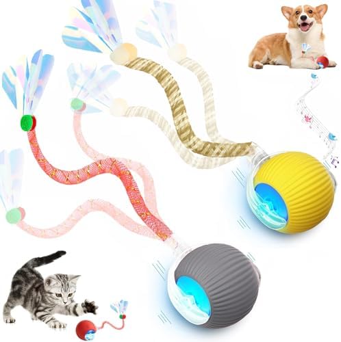 2 Packs Speed 2.0 Tail Interactive Cat Toys for Indoor Cats, Moving Cat Toy by Unknown