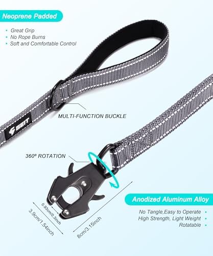 GEIT 2 Padded Handles Heavy Duty Dog Leash for Small Medium and Large Dogs - Image 4