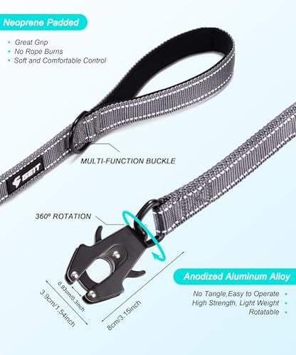 GEIT 2 Padded Handles Heavy Duty Dog Leash for Small Medium and Large Dogs - Image 4