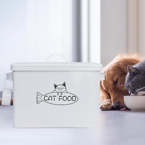 Vumdua Large Dog and Cat Food Storage Container, Farmhouse Pet Food Storage Containers with Lid and Dry Food Scoop, Durable Airtight Cat Container 12-13 lbs Capacity, Great Gift for Pet Owners - Image 4