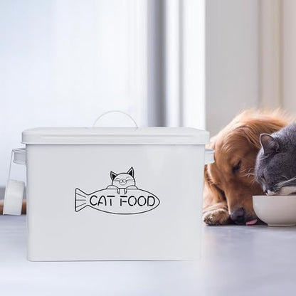 Vumdua Large Dog and Cat Food Storage Container, Farmhouse Pet Food Storage Containers with Lid and Dry Food Scoop, Durable Airtight Cat Container 12-13 lbs Capacity, Great Gift for Pet Owners - Image 4