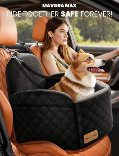 Dog Car Seat Booster for Small/Medium Dogs up to 35lbs, Black - Image 2