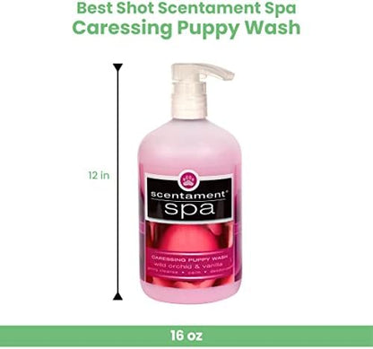 Best Shot Scentament Spa Caressing Puppy Wash, Wild Orchid Vanilla, 16 oz - Image 3