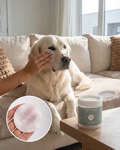 Two Tails Dog Eye Wipes, Fragrance-Free, 100 Disposable Wipes - Image 4
