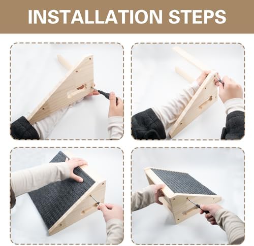 Dog Ramp for Stairs, Wooden Low-Angled Pet Ramps (1 Pack) - Image 4