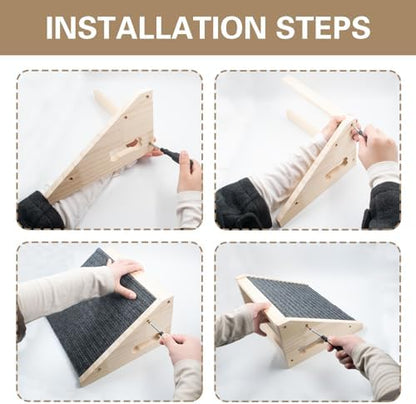 Dog Ramp for Stairs, Wooden Low-Angled Pet Ramps (1 Pack) - Image 4