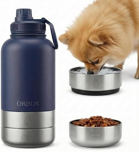 Portable Dog Water Bottle 32oz Insulated Travel Bottle for Small Dogs by Unknown