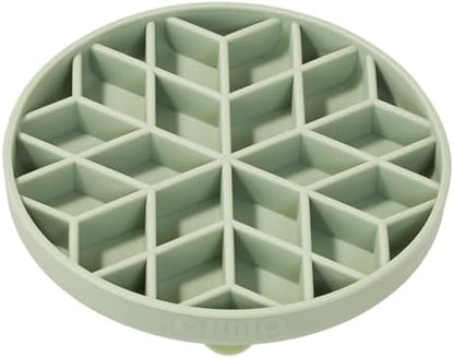 OHMO Slow Feeder Dog Bowl, 5.9" Lick Mat for Dogs, Diamond, Sage Green by OHMO