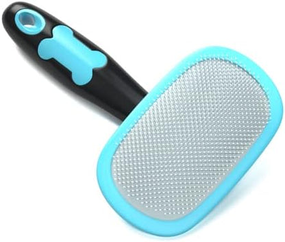 Glendan Dog & Cat Brush- Slicker Pet Brush- Shedding Grooming Tools (Blue) by Glendan