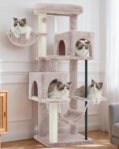 Gitelsnour Cat Tree Tower with Sturdy Steel Tube for Indoor Cats GCT014MU by Gitelnour