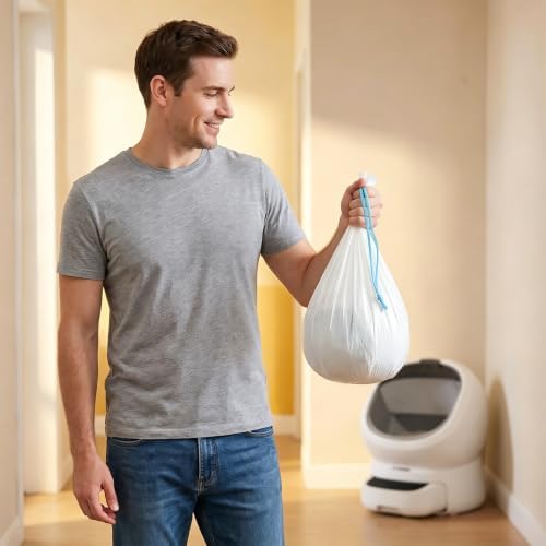 Cat Litter Box Liner for PETLIBRO Luma Automatic Litter Box, 60pcs Handle - Image 6