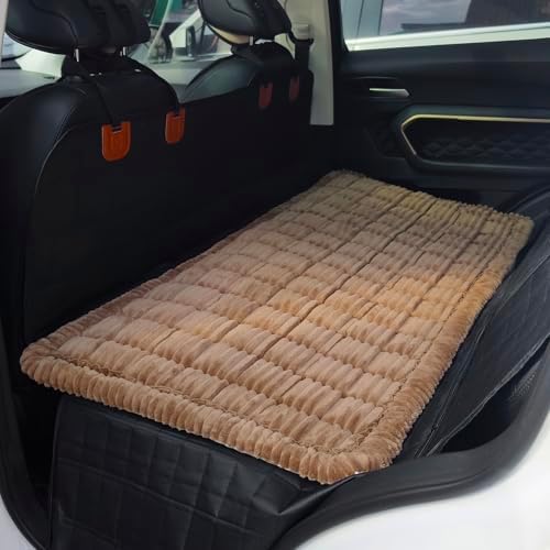 Dog Bed for Car, Backseat Pet Bed Mat, Dog Seat Cover for Car Back Seat, Non-Slip Travel Pet Mat, Fit for Backseat Extenders and Seat Covers (Darkcoffee, 24.8x54inch) by HOMEREFROM