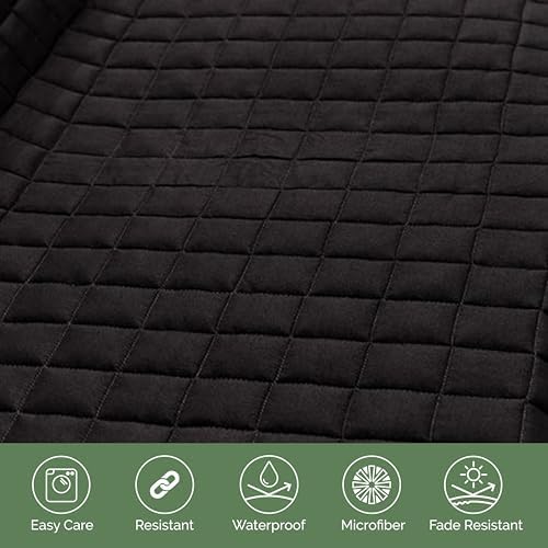 Elegant Comfort Premium Pet Car Seat Cover for Back Seat, Luxury Microfiber Car Seat Protector, Heavy Duty and Durable, Non-Slip and Waterproof Car Seat Cover for Trucks, Cars, and SUVs, Black - Image 6