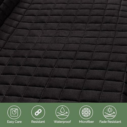 Elegant Comfort Premium Pet Car Seat Cover for Back Seat, Luxury Microfiber Car Seat Protector, Heavy Duty and Durable, Non-Slip and Waterproof Car Seat Cover for Trucks, Cars, and SUVs, Black - Image 6
