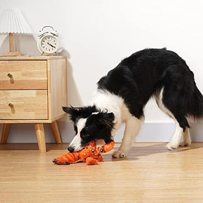 Sedioso Dog Toys, Dog Plush Toy for Large Breed, Cute Squeaky Dogs Toy with Crinkle Paper, Puppy Chew Toy for Small, Middle, Large Breed (Lobster) - Image 5