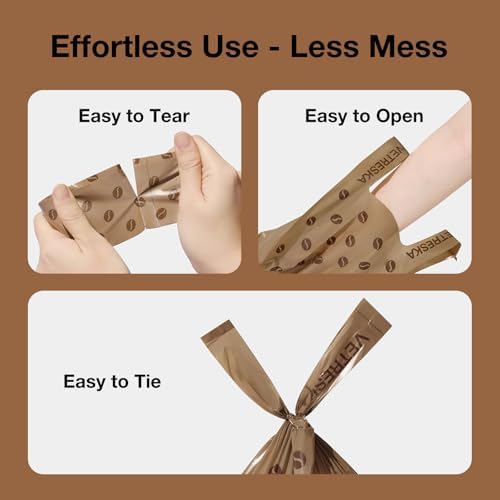 VETRESKA Dog Poop Bags with Handles 120 Count, Coffee Scented Waste Bags - Image 6