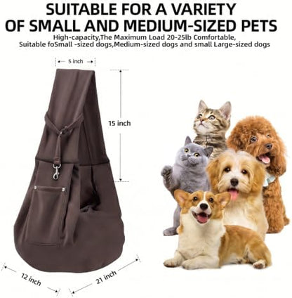 ARZQUT Dog and Cats Carrier Sling, Small Pet Carrier with Storage Pocket - Image 5