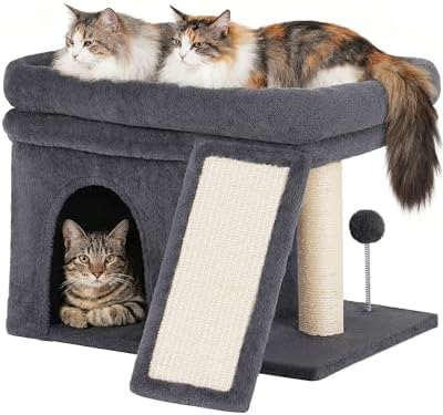 Aechonow Cat Tree for Large Cats, 20x16.5 Perch Bed for Adult Senior Cats by Aechonow