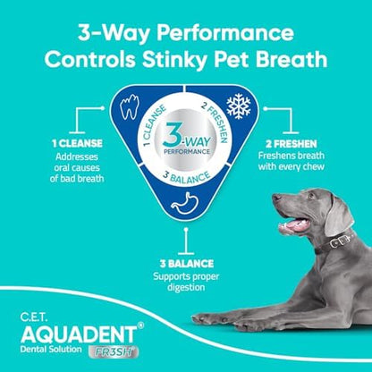 C.E.T. Aquadent Fr3sh Dental Solution for Dogs & Cats, 250 ml - Image 4