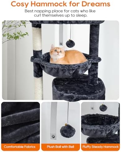 SYANDLVY Small Cat Tree for Indoor Cats, Cat Tower with Scratching Post - Image 3
