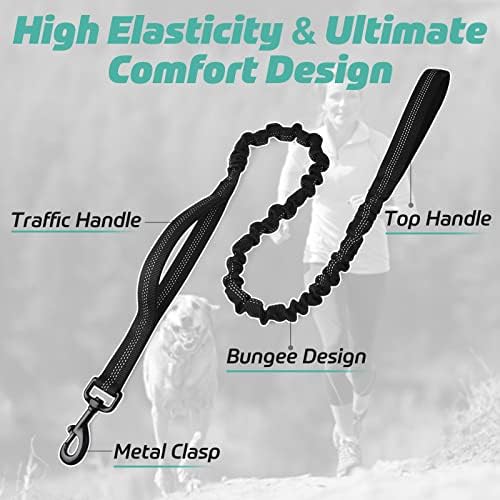 rabbitgoo Tactical Dog Leash, Heavy Duty Training Bungee Lead - Image 4
