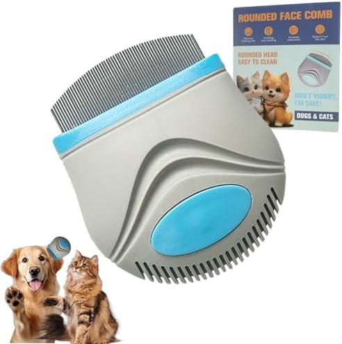 Stainless Steel Pet Grooming Comb Rounded Teeth Eye Care Tool for Dogs Cats by Unknown