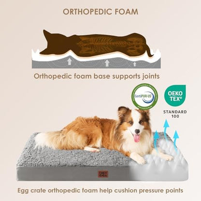 EHEYCIGA Orthopedic Dog Bed Extra Large with Removable Washable Cover, 44IN - Image 4