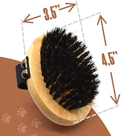 The Buddy System - Pet Close Brush, Oval Palm Brush with Boar Bristles - Image 6