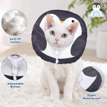 Soft Cat Cone, Medium Waterproof Cat Recovery Collar - Image 3