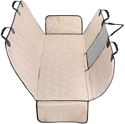 VIVAGLORY Dog Seat Cover Dog Hammock, Standard, Heather Khaki by VIVAGLORY
