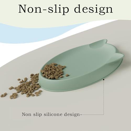 Kitten Food Bowl 2pcs Silicone Cat Bowls Plates for Wet Food - Image 5