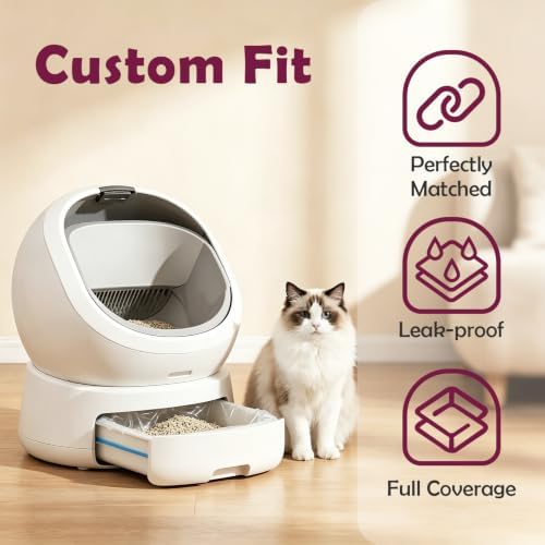 Cat Litter Box Liner for PETLIBRO Luma Automatic Litter Box, 60pcs Handle - Image 2