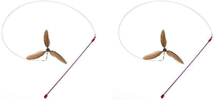 GoCat Da Purr-Peller Cat Toy, A Feather Propeller That Spins as it is Guided Through The Air (Тwo Рack)