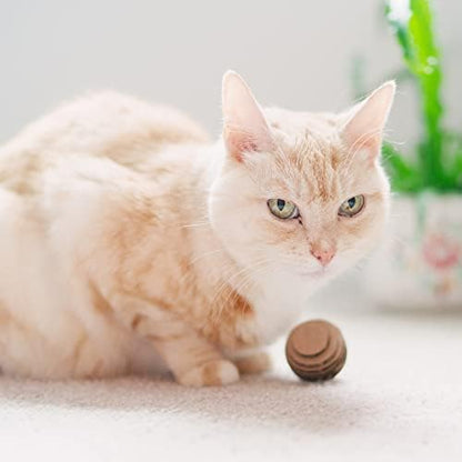 Cat Ball Toys by Americat – Made in USA – Safe Cardboard Cat Toys – for Interactive and Independent Play, Exercise & Stress Relief for All Breeds & Ages (Pack of 3 Round Balls) - Image 7