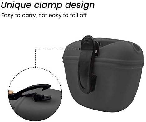 AUDWUD Silicone Dog Treat Pouch with Clicker Magnetic Closure Secure Clip - Image 4