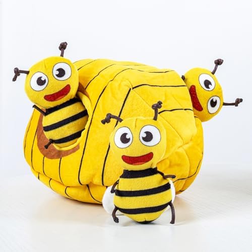 Hollypet Squeaky Hide and Seek Dog Toys for Small and Medium Dogs, Bees - Image 5