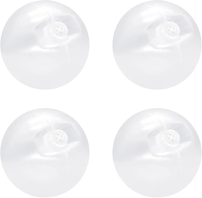 WishLotus 4pcs Squeakers, 60mm Plastic Squeakers for Dog Toys, Toy Noise Maker Insert Replacement for Repairing Old Toys & Sound Again Pet Supply (60mm)