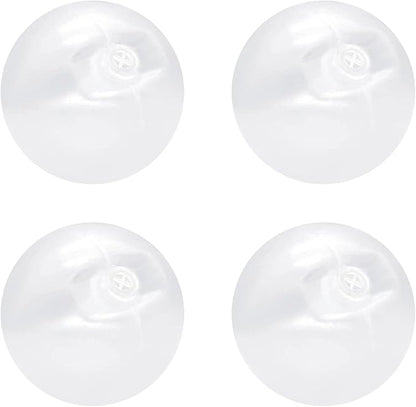 WishLotus 4pcs Squeakers, 60mm Plastic Squeakers for Dog Toys, Toy Noise Maker Insert Replacement for Repairing Old Toys & Sound Again Pet Supply (60mm)