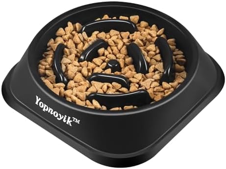 Slow Feeder Dog Bowls for Medium Dogs & Cats by Yopnoyik
